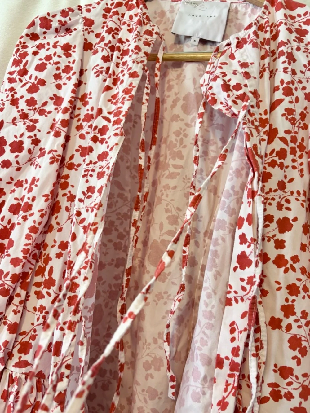 Anthropologie Naya Rae Anni Tie Front Dress size 6 - Picture 7 of 9